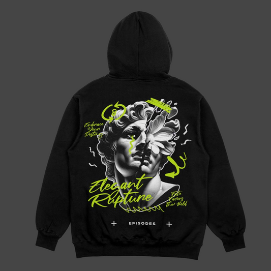 Elegent Rupture Oversized Hoodie