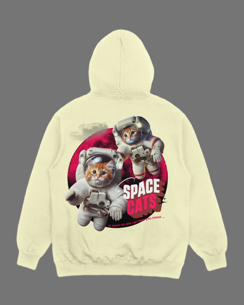 Space Cats Oversized Hoodie