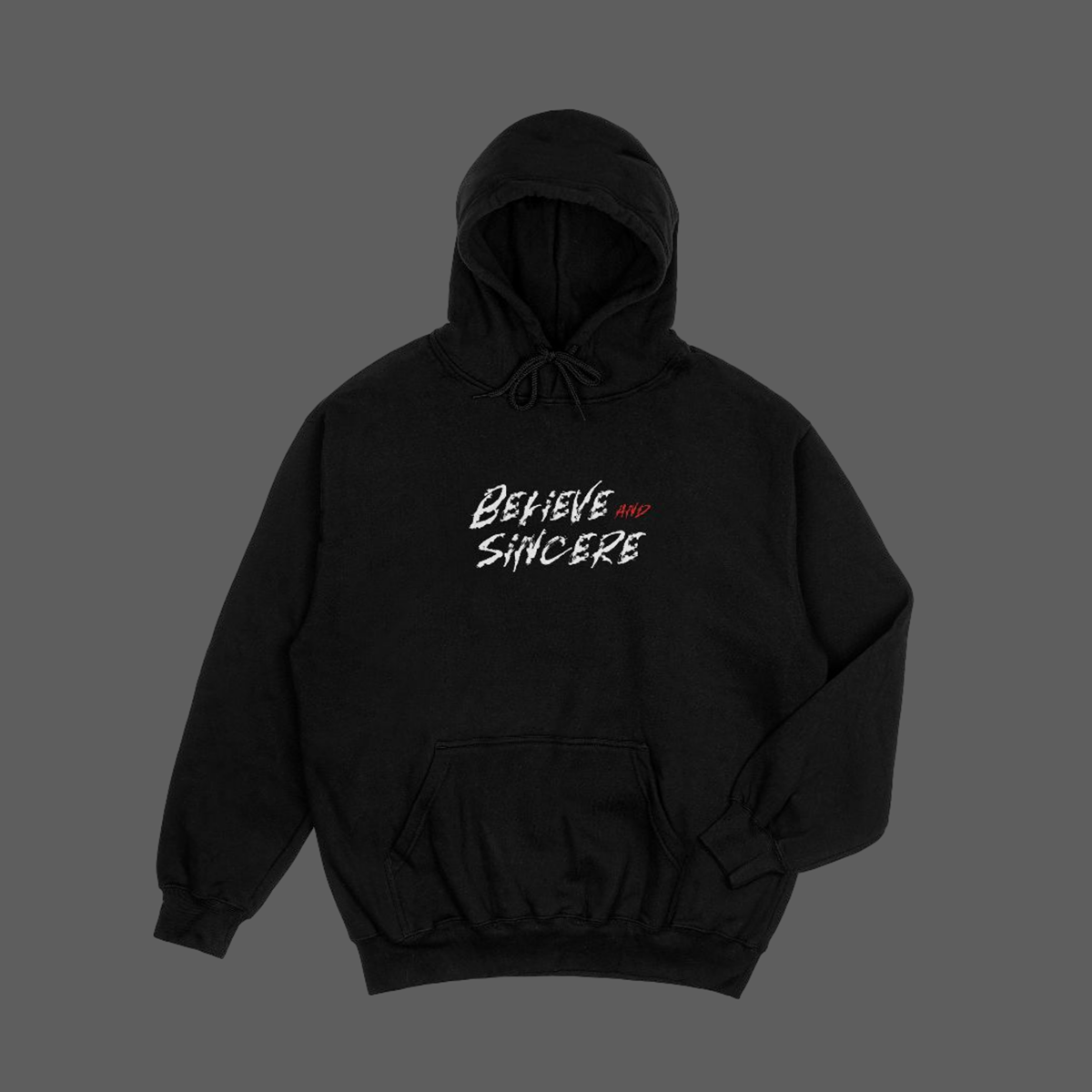 Believe and Sincere Oversized Hoodie