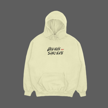 Believe and Sincere Oversized Hoodie